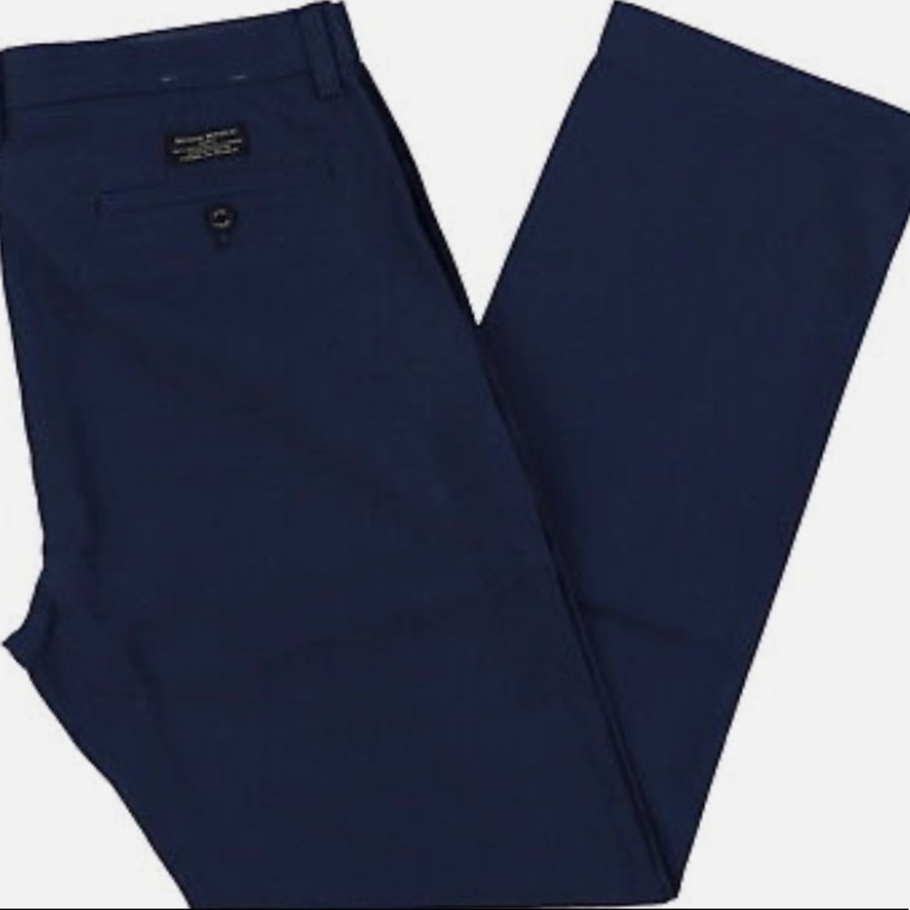 Banana Republic Mens Chino Pants Emerson Stretch Vintage Straight Fit Flat Front